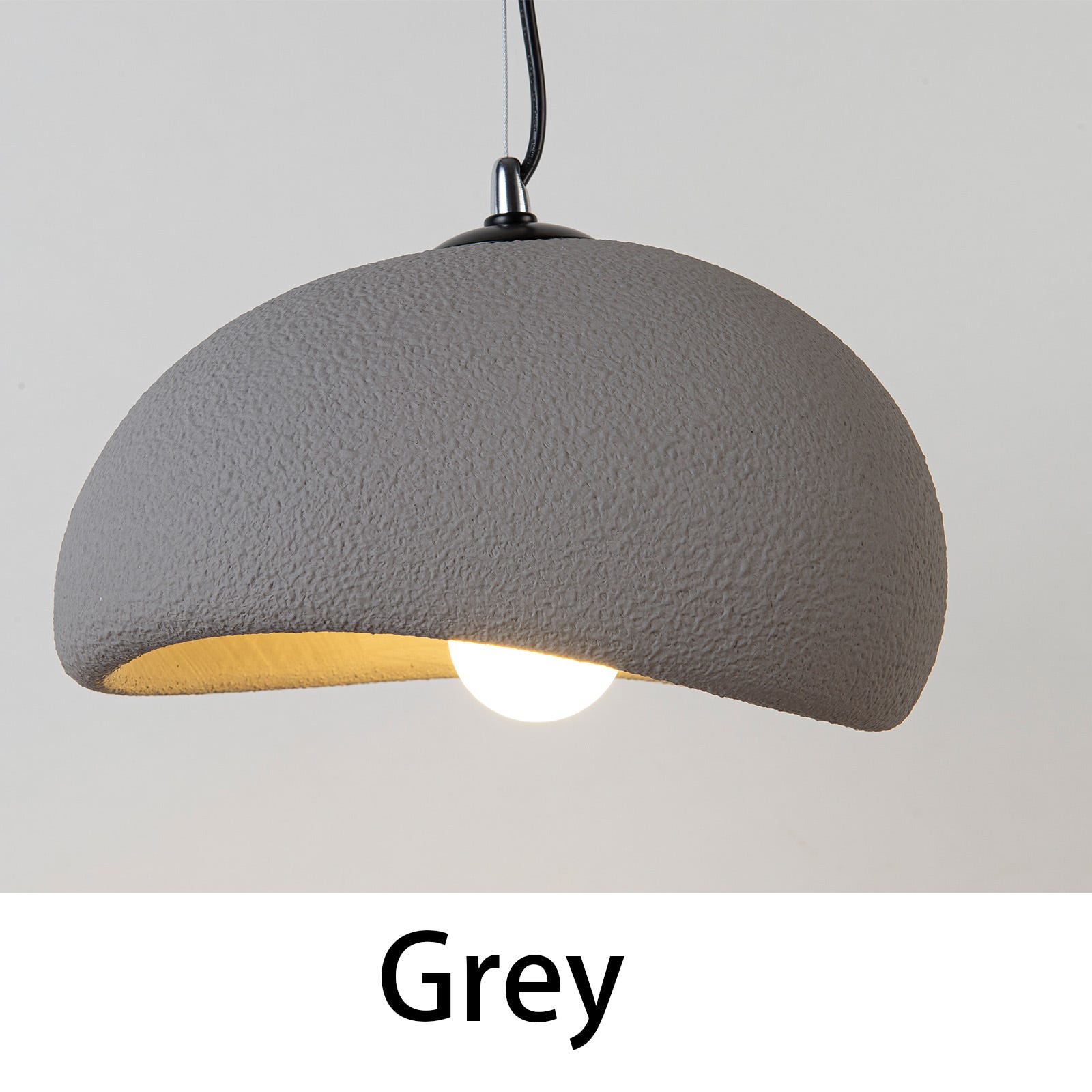 Lampada A Soffitto Wabi-Sabi Moderna E27 In Resina - Paralume Effetto Nuvola Per Soggiorno E Camera (Modello A, 60cm)