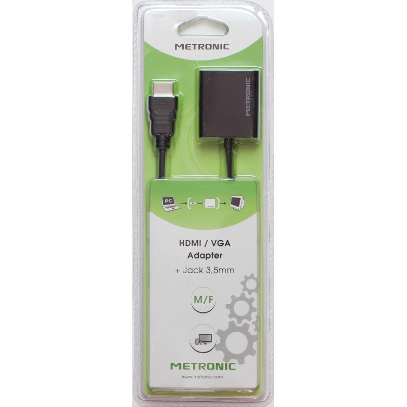 Convertisseur HDMI/VGA - jack 3,5 mm 0,2 m - 2