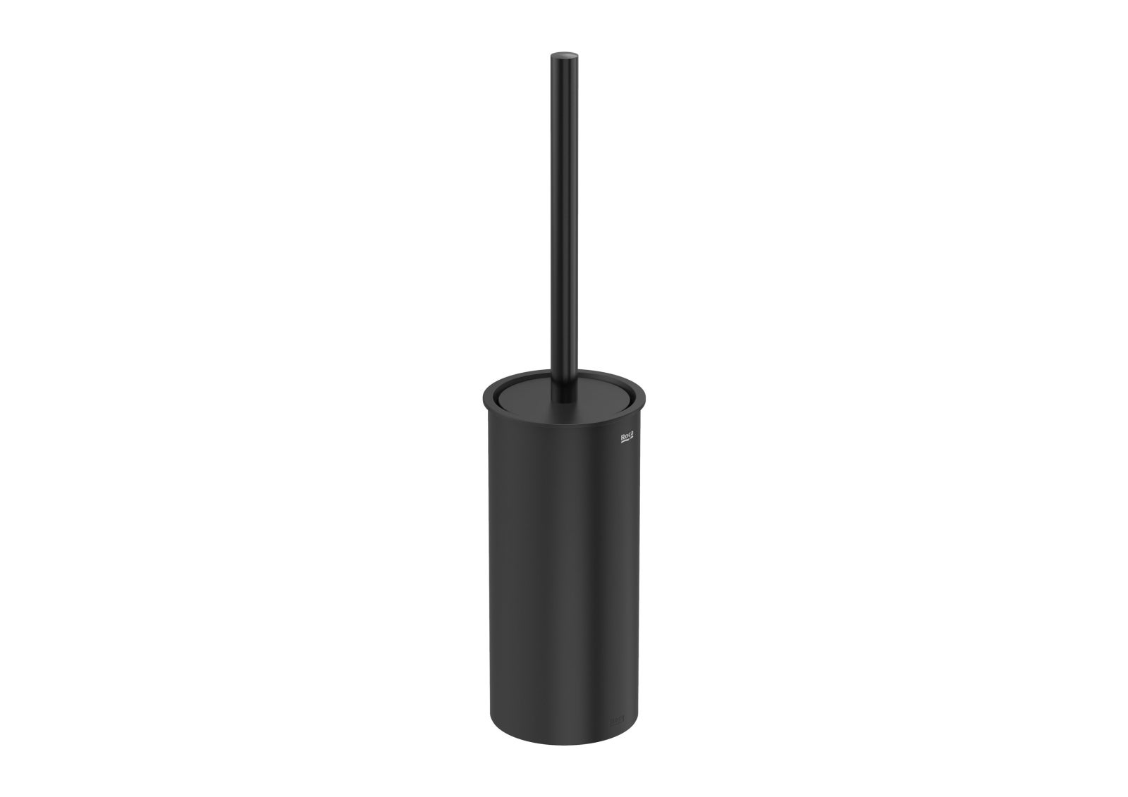 Perie WC Roca A817038NM0, 96 mm, 413 mm, 1 orificii instalare, pe podea, metal, plastic, elemente fixare ascunse, Negru