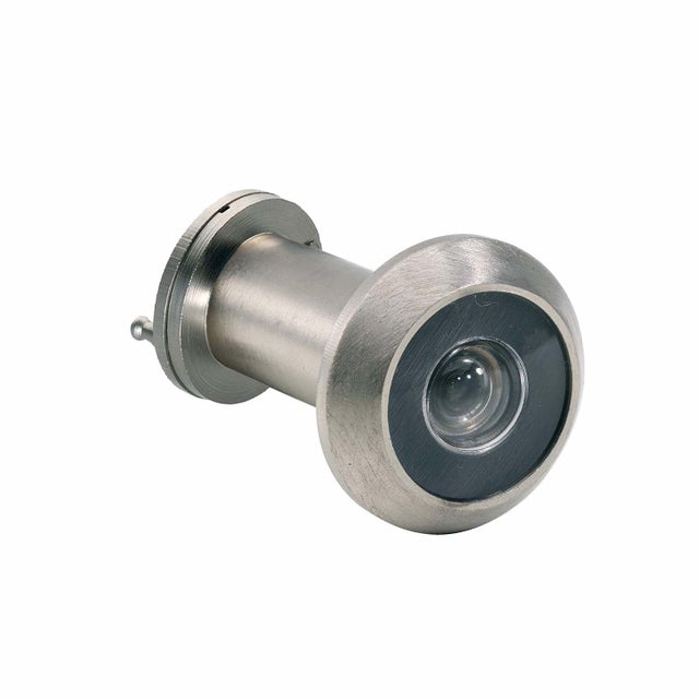 Œilleton de Porte Grand Angle 180° Nickel Satiné (35-65mm) | Sécurité et Visibilité Maison