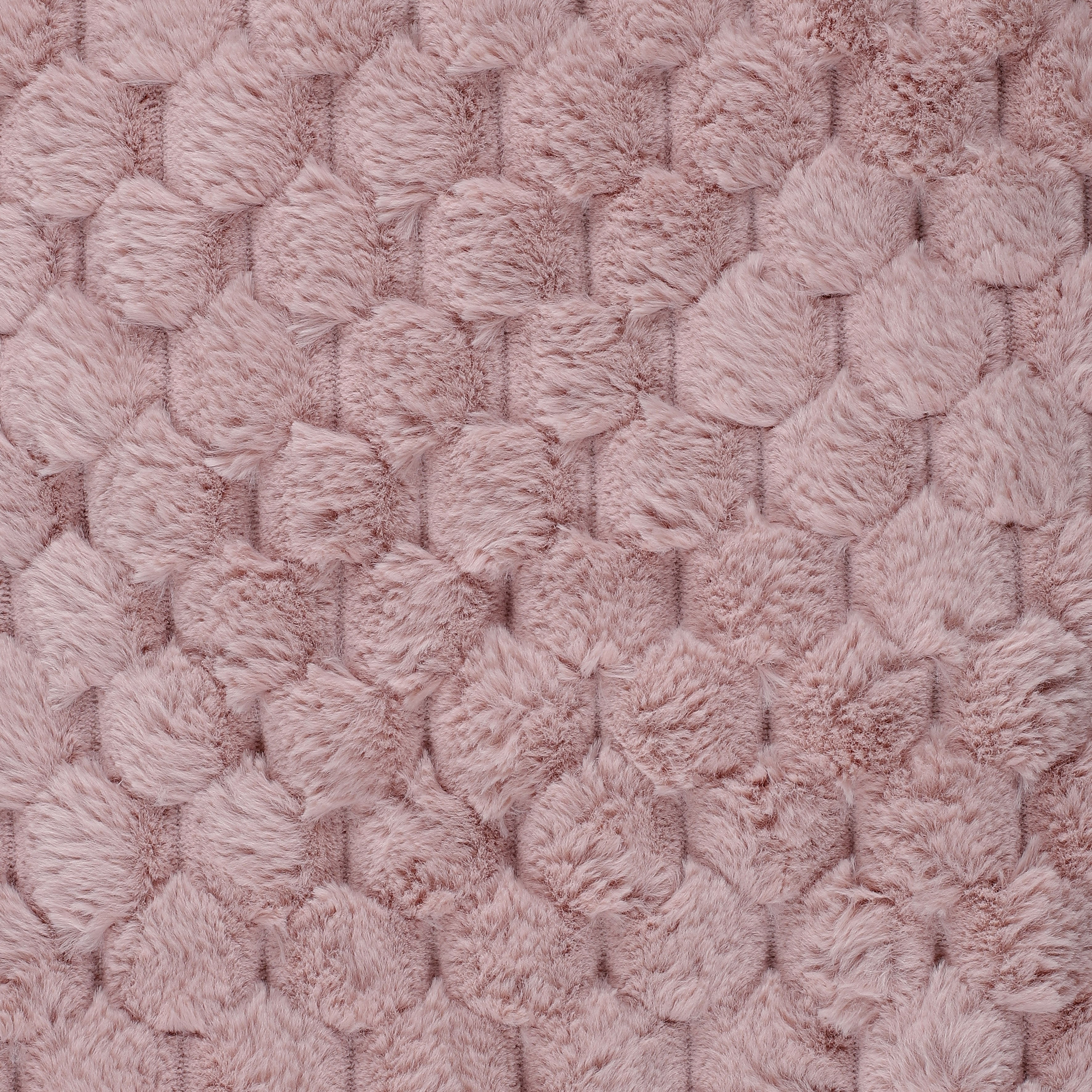 Plaid - HOME DECO FACTORY - Opulence - Imitation Fourrure - Rose - 3