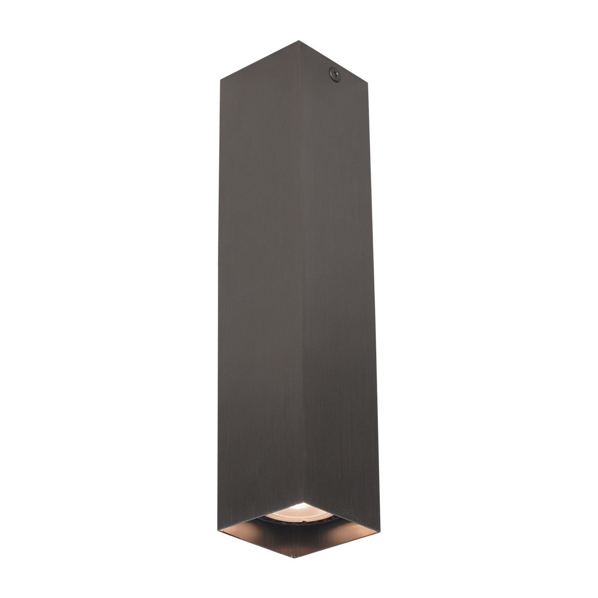 Reflektor sufitowy spot natynkowy Ander kwadratowy brązowy 1xGU10x10W nowoczesna wym: 24 x 5,8 x 5,8 cm aluminium Italux