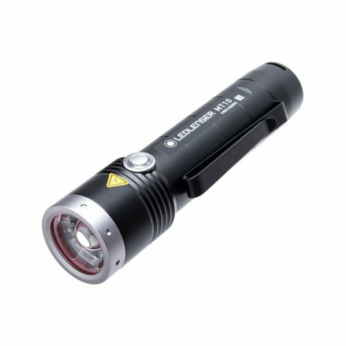 Linterna led de mano ledlenser mt10 negra y plateada