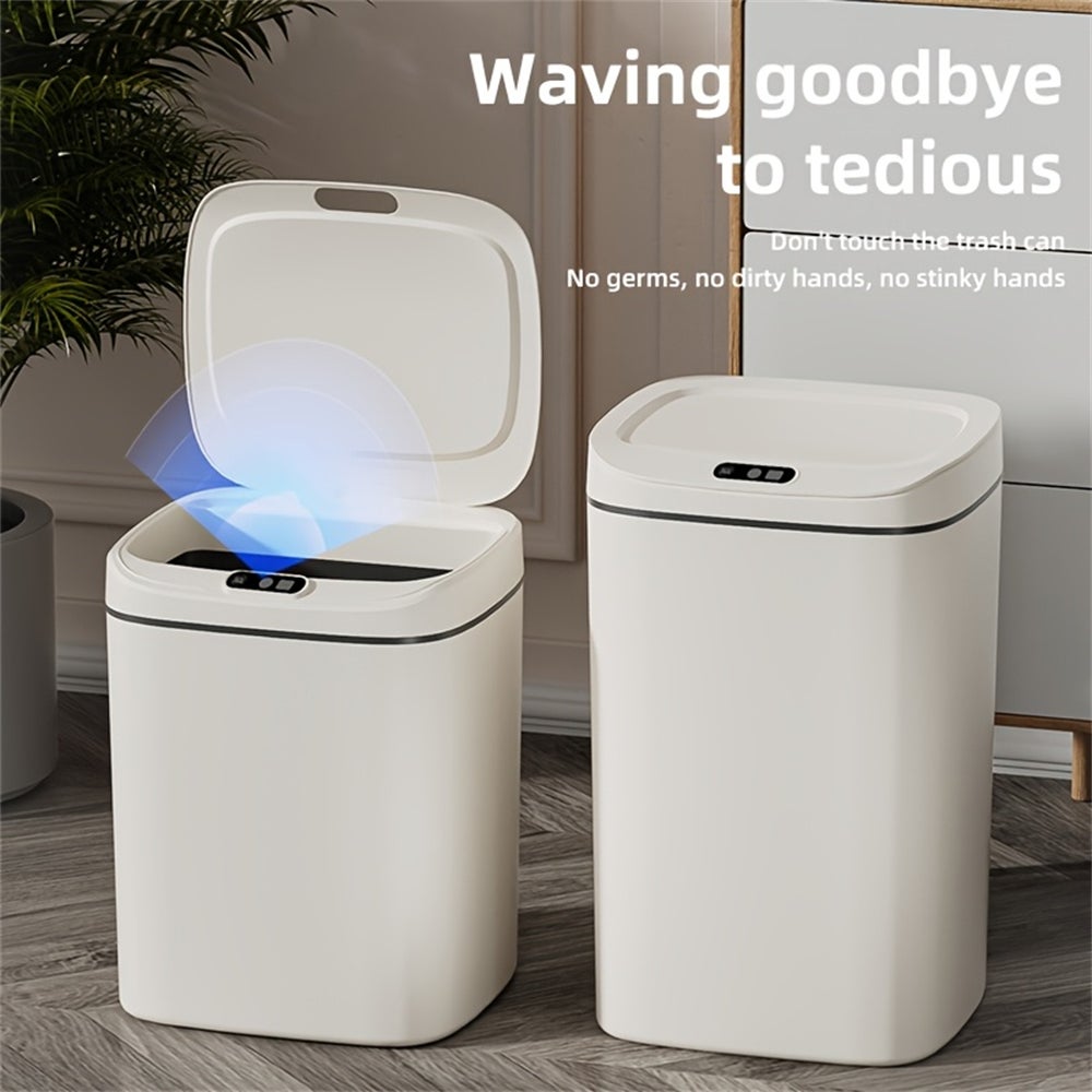 Pattumiera Automatica Con Sensore Cestino Rifiuti Spazzatura Acciaio Nero 30 L