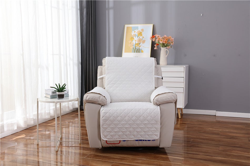 Housse Imperméable Pour Fauteuil Relax 1 Place - Avec Poches, Antidérapante, Lavable (beige)