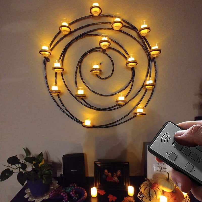 Lot d 6pcs Bougies Chauffe Plat LED Rechargeables, Fausse Bougie à LED Flamme Vacillante avec Télécommande et Fonction Minuterie, Bougies Electriques - 3