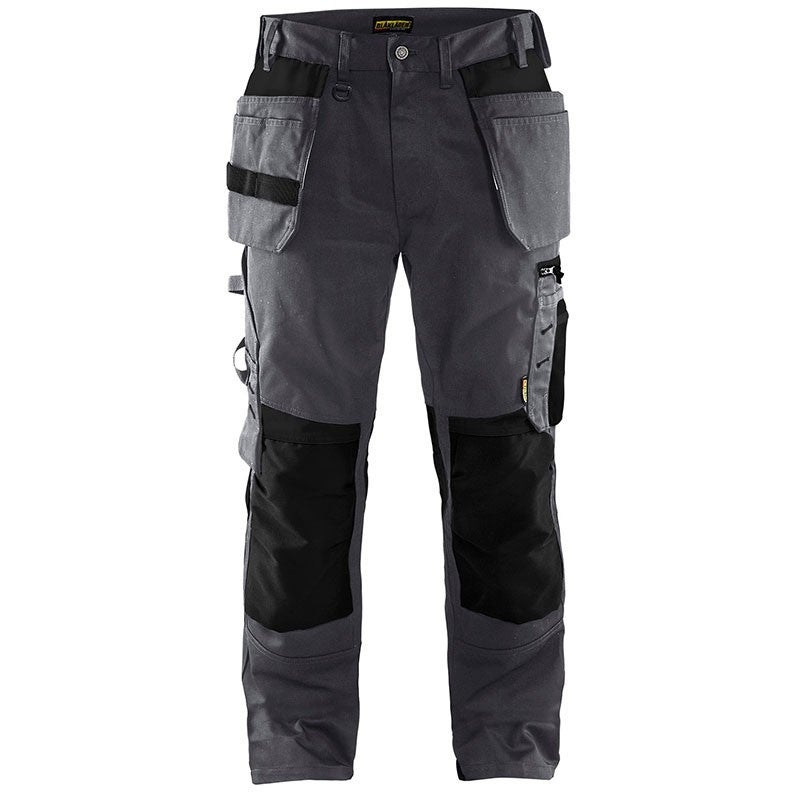 outil   pantalon blesle 15  charcoal  美品 BLAKLADER Pantalon de travail artisan - 1555 - Gris foncé / Noir