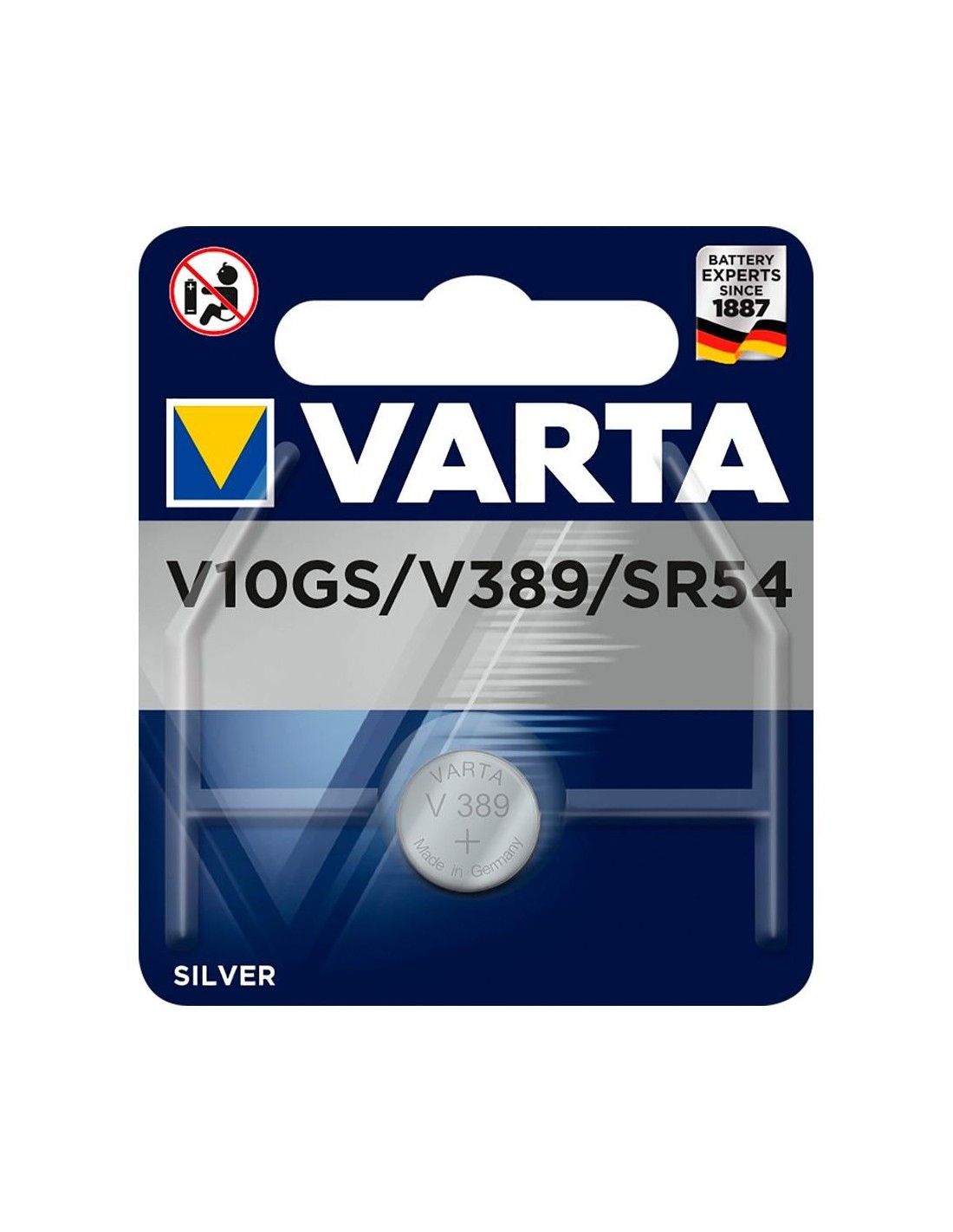 VARTA - 1 pile Oxyde d'argent (Zn/Ag2O) 81 mAh - V389 - 3