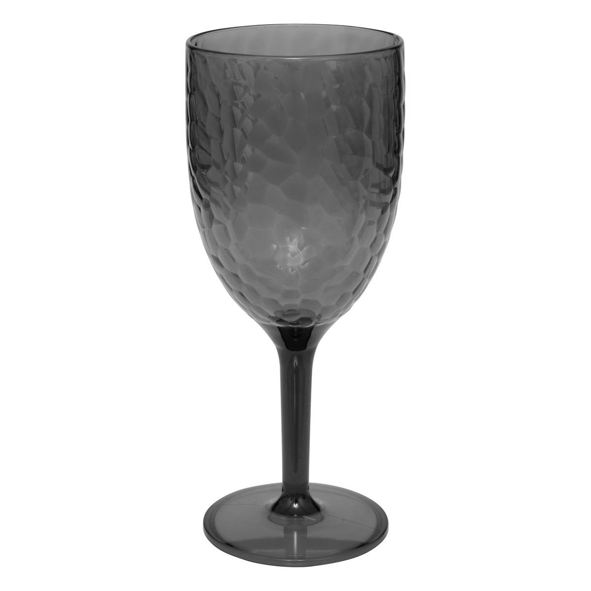 KIELISZEK DO WINA Estiva 350 ml PLASTIKOWY ciemnoszary