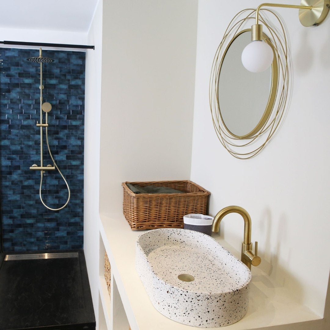 Lollipop II colonne de douche mécanique or brossé 250 - 4