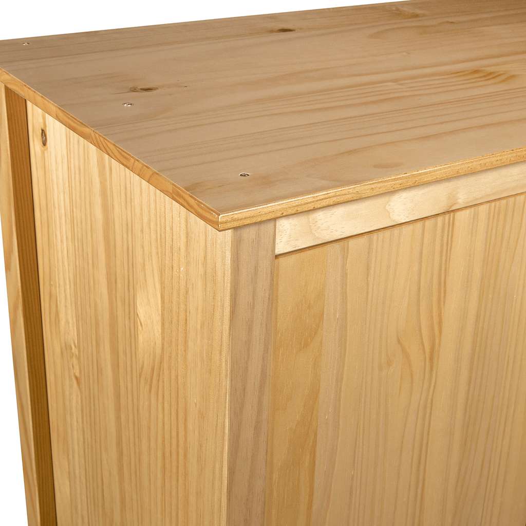 Roupeiro Hill 2 portas em pinho maciço 89x50x170cm - COMFORTXL - 6