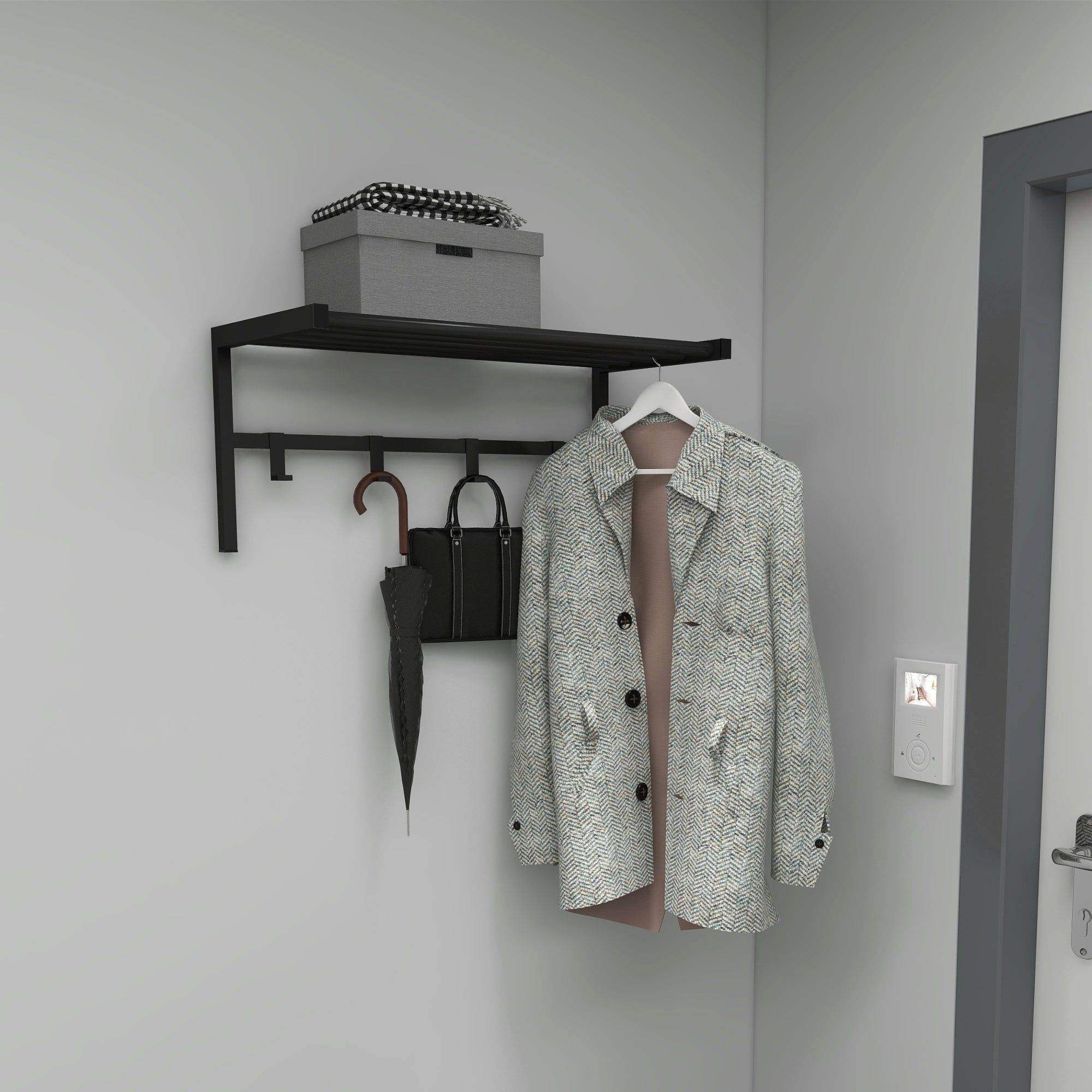 De Pared Ganchos Perchero Leroy Merlin Perchero De Pared SPACEO En