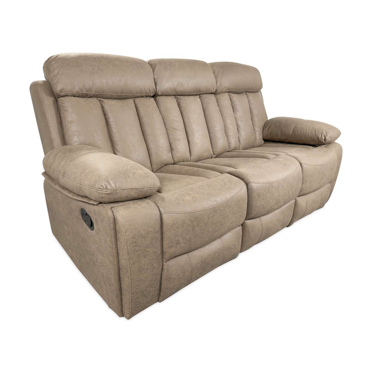 Sofa dima 3 plazas beige 104cm al x 206cm an x 93cm l