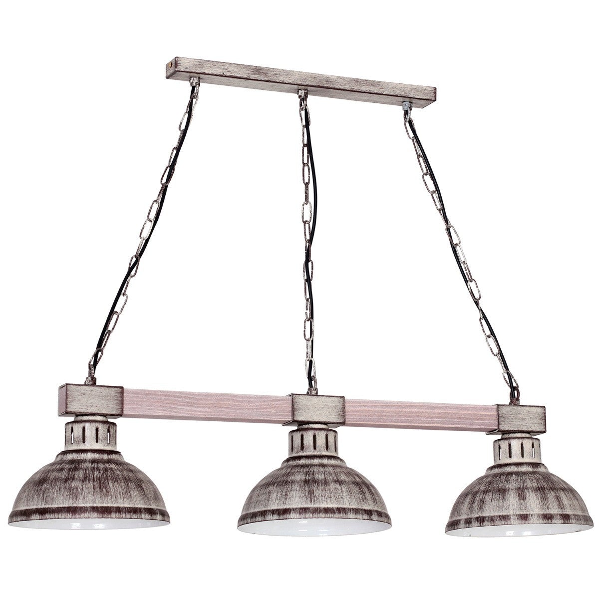 Lampa wisząca Hakon brązowo-jasne drewno 3 x E27 x 15W wym: 68 x 72 x 21 cm Luminex