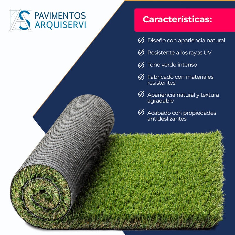 Arquiservi - Relva artificial Manaslú 40mm / Rolo 2 x 30m (60m²) Alta Densidade, Resistente UV, Fácil Instalação para Jardim, Terraço e Piscina - 3