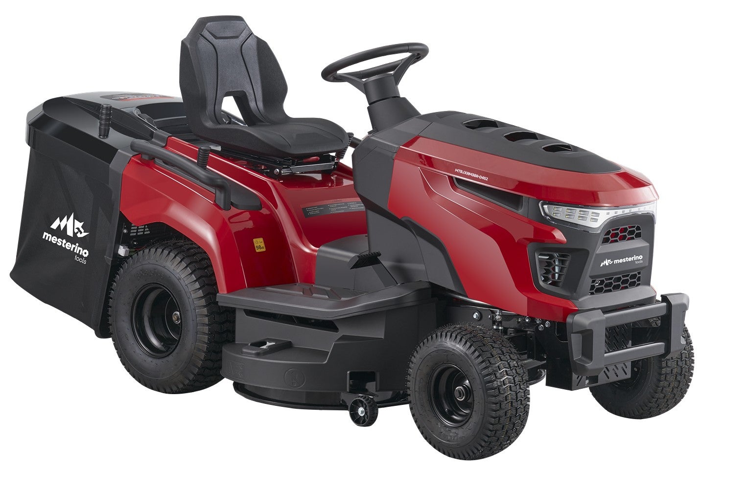 Tractoras pentru tuns gazon/iarba MESTERINO TOOLS MTBJXRM38R-D452, motor LONCIN 452 cmc, putere 12.5 cai, latime de taiere 965 mm, 7 nivele taiere
