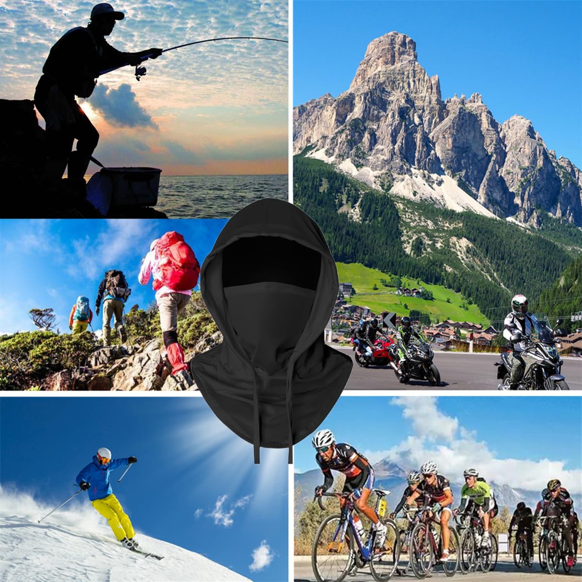 Cagoule tendance,protection solaire,protection UV,masque intégral respirant - 2