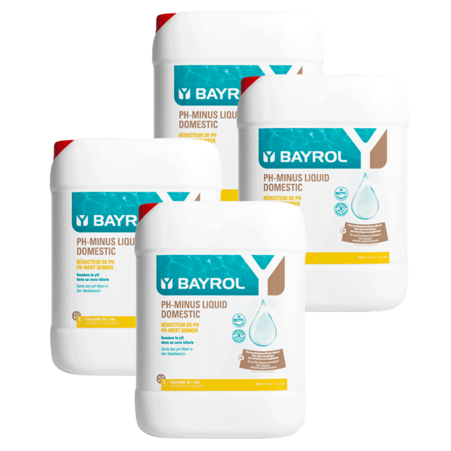 Pack de 4 pH Minus Liquid Domestic 20 L BAYROL