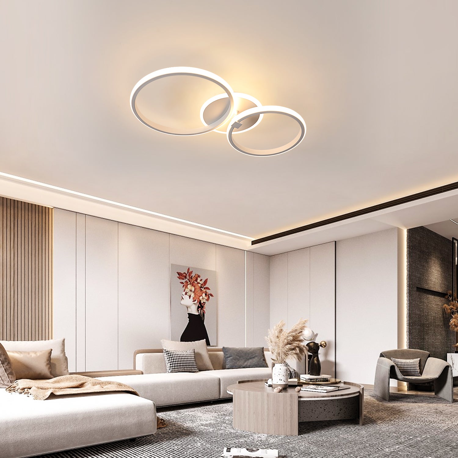 Plafoniera LED,Lampada da Soffitto Moderna 36W 3900lm, Plafoniere