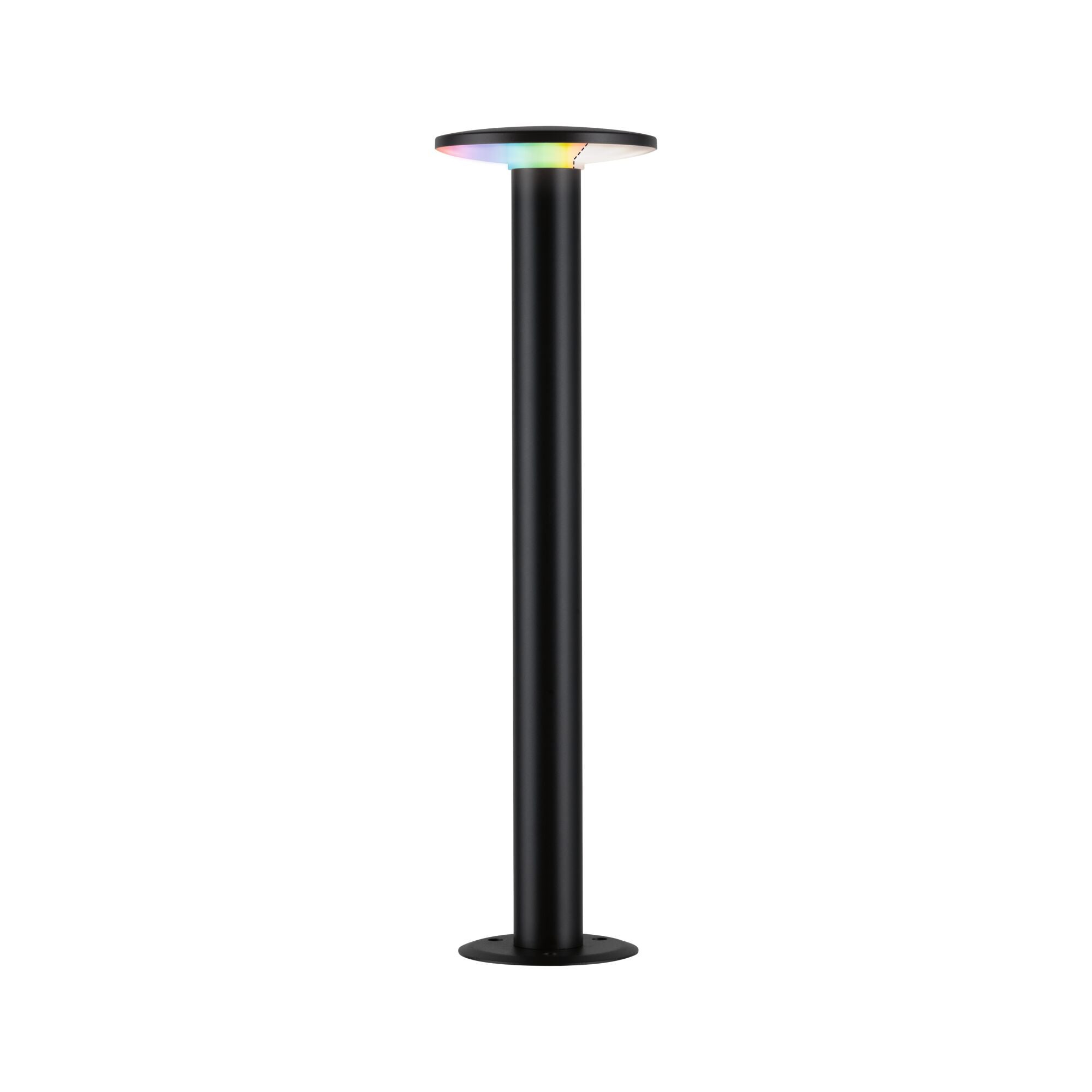 Borne lumineuse LED Smart Home Zigbee 3.0 Plate IP44 cylindrique 600 mm RGBW+ 5W 200lm 230V Anthracite Métal, Matière plastique - 3