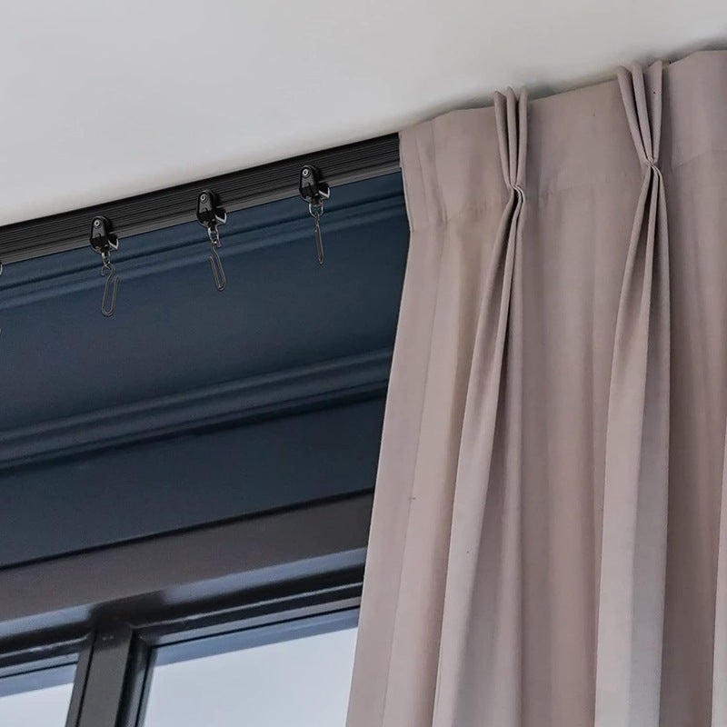 Binario Per Tende A Doppio Strato Da Soffitto – In Alluminio Resistente, Scorrevole E Silenzioso, Per Camera E Soggiorno, Lunghezza 210 Cm (disponibile Su Misura)