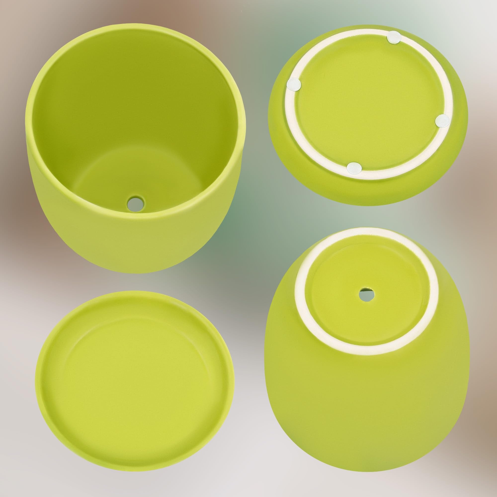 Doniczka 15cm osłonka donica ceramiczna podstawka - KOTARBAU - 7