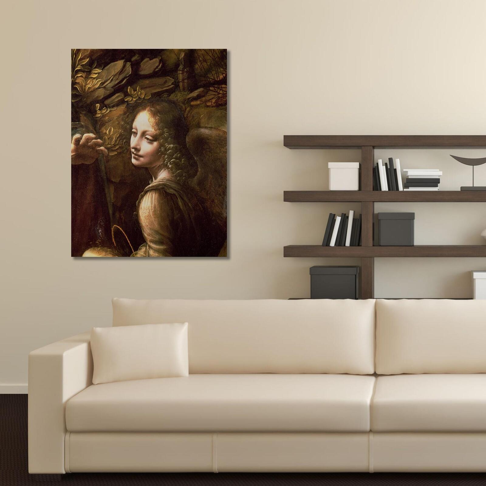 Tableau reproduction photo de leonardo da vinci - étude d'un ange - 70 x 100 cm - 4