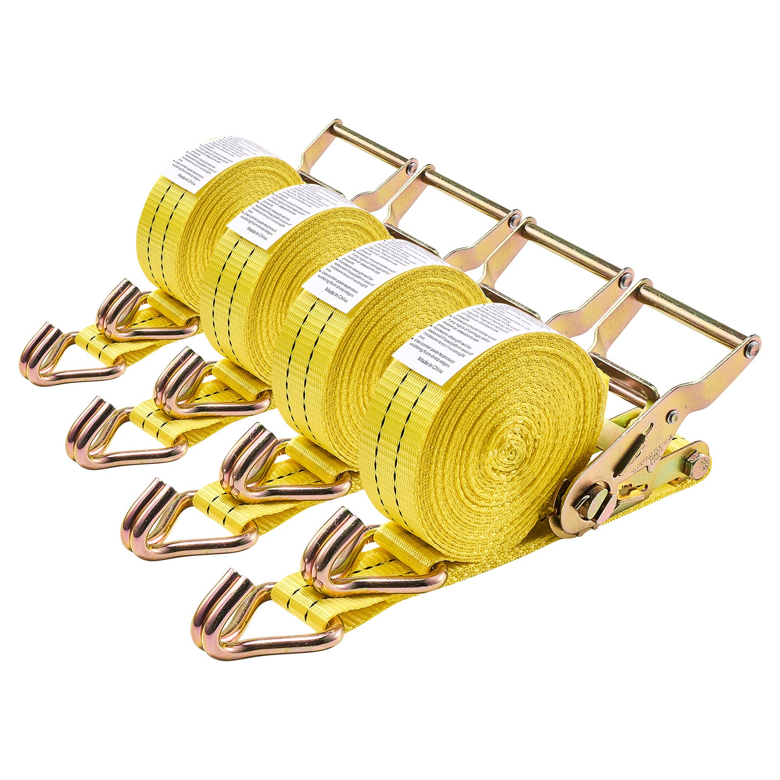 Pasy transportowe 1.5"x20 ft zestaw 4 haki J 1460 lbs z torbą