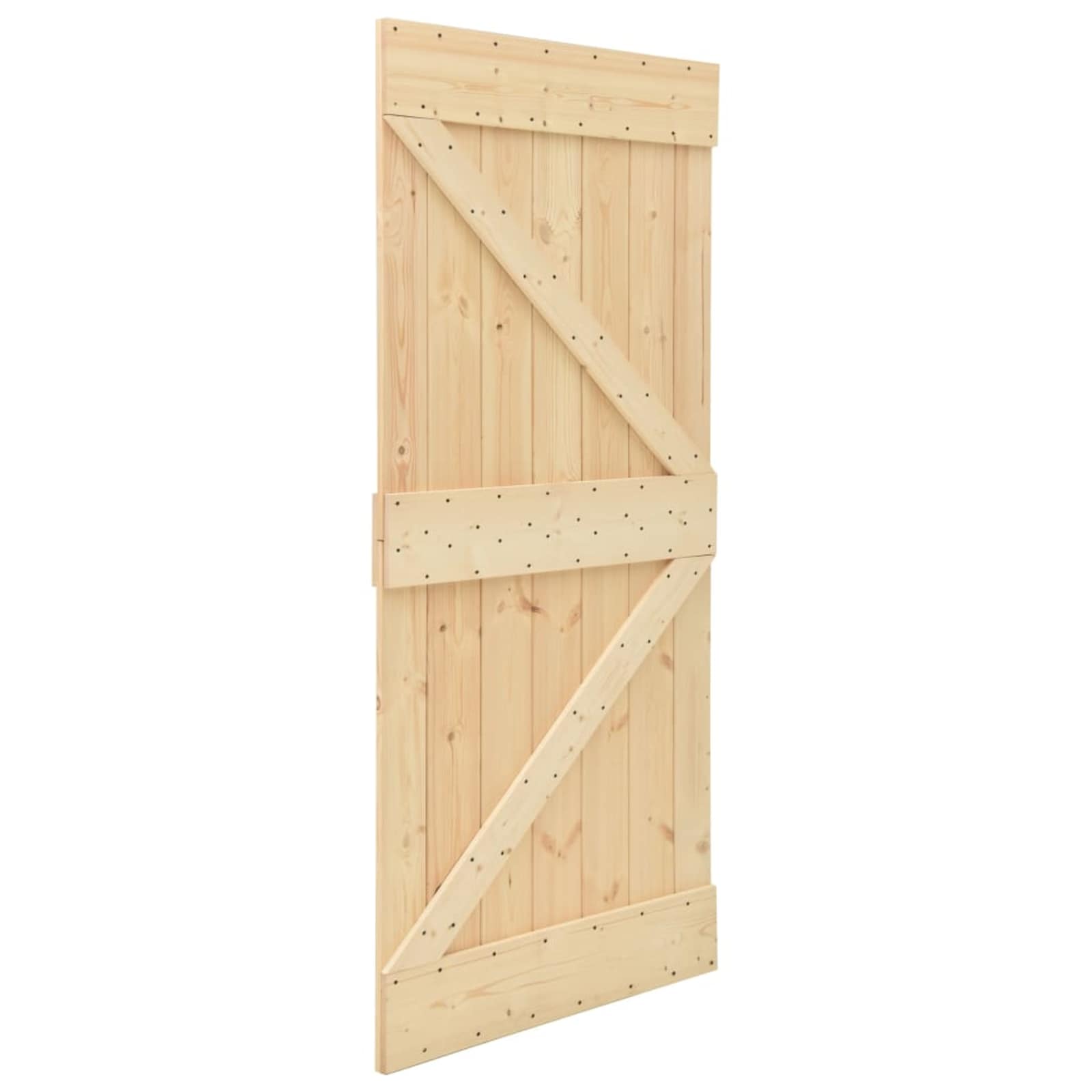 Porta NARVIK Naturale 80 x 210 cm Legno di pino solido vidaXL - 2