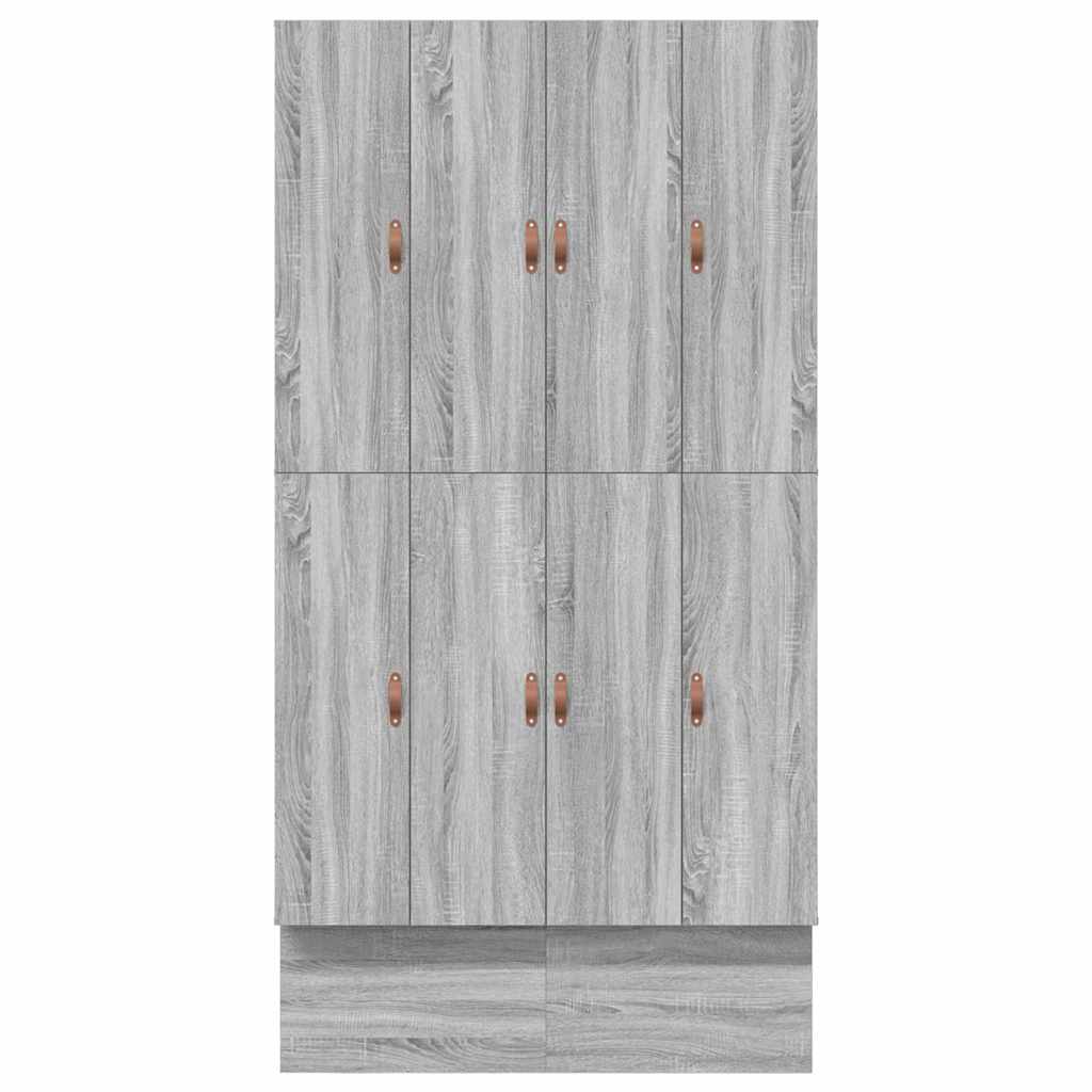 Cadre de lit avec rangement et tiroir gris 120 cm - 9