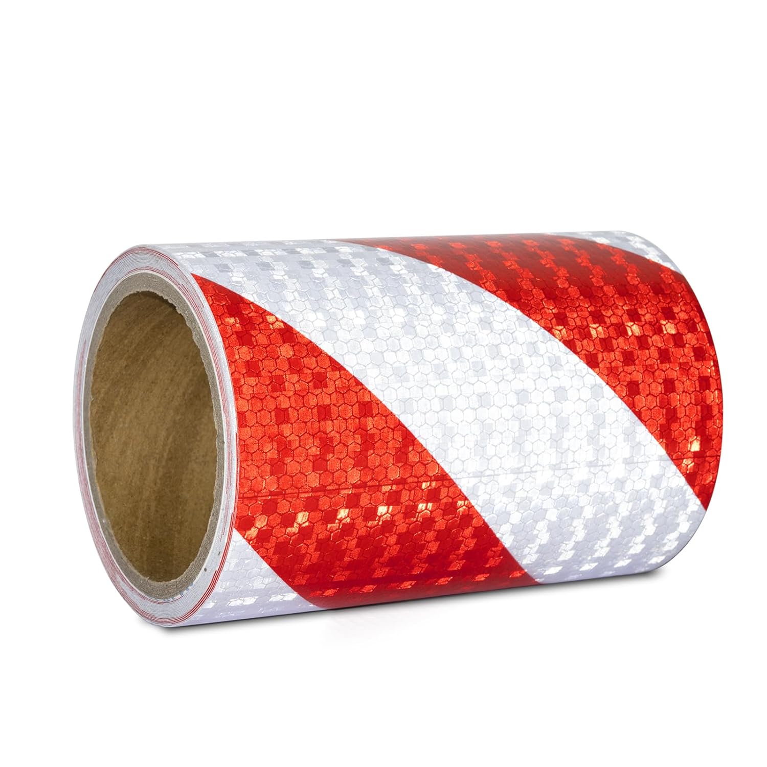 Ruban Reflechissant Adhesif Rouge et Blanc 15cm x 10m Bande ...