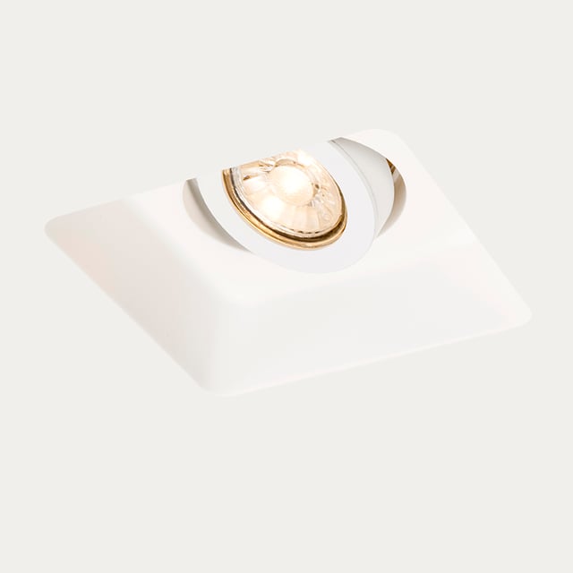 Spot encastrable gypsy - 1 lumière - L 15.5 cm - Blanc - Moderne - Éclairage intérieur - Salon I Chambre I Cuisine I Salle à manger