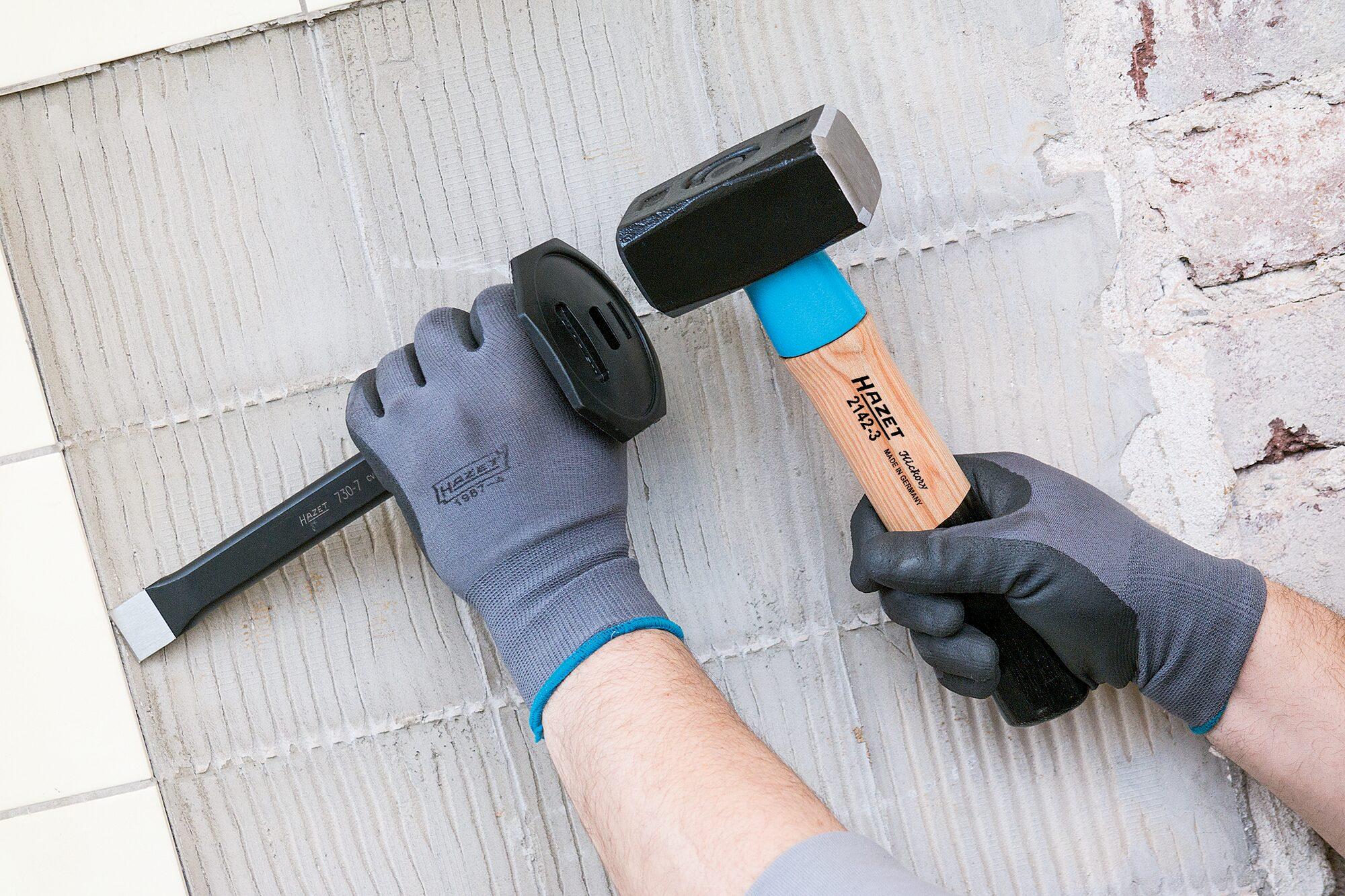 Hazet 730-6 Scalpello Da Taglio Dritto - Professionale E Affilato, 200 Mm - Made In Germany