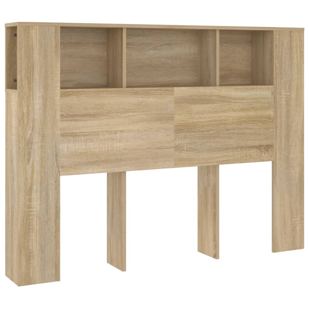 vidaXL Armoire tête de lit avec LED blanc 180x17x102 cm - Tête de lit - Rue du Commerce