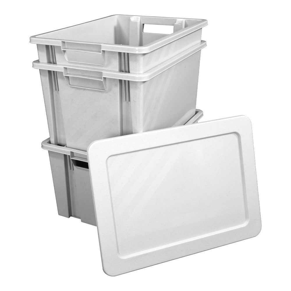 Boite de rangement Novabac 18L Gris Pierre - 5202418 - 3