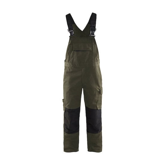 Cotte à bretelles +stretch Vert-Kaki/Noir T48 Jambes Courtes 269513304599