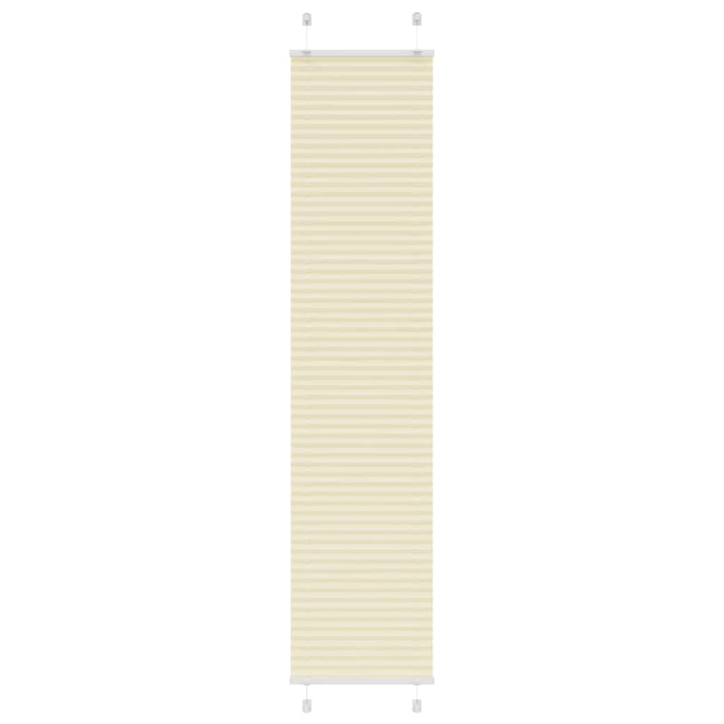 Roleta plisowana kremowa 50x200 cm Szerokość tkaniny 49,4cm vidaXL