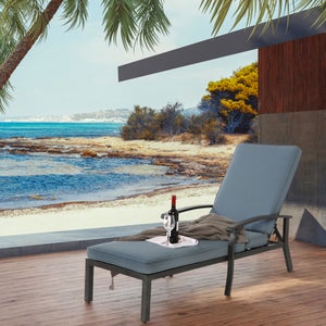Chaise Longue Sedie Da Piscina Sedia A Sdraio Da Patio Con Cuscino