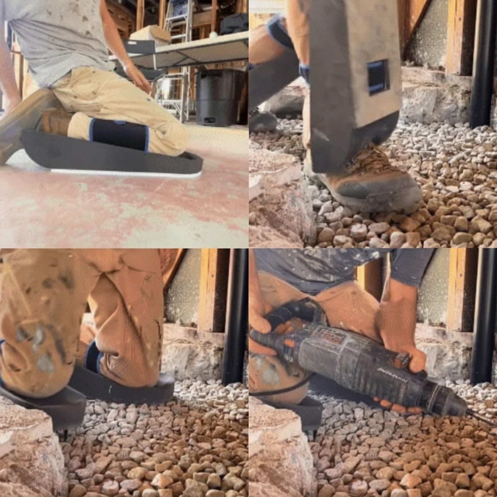 Genouillères Track Climber, genouillères autoportantes pour ramper dans les combles, coussinets de soutien en mousse réglables, protège-genoux - 6