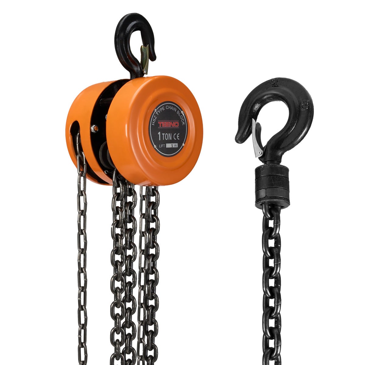 Wiltec Paranco A Catena Manuale V21-1, Capacità Di Carico 1 T, Altezza - 5