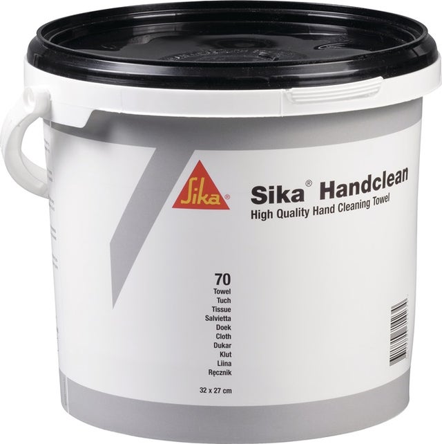 Lingettes nettoyantes Sika® Handclean pour mains - Polypro, efficace contre les salissures difficiles