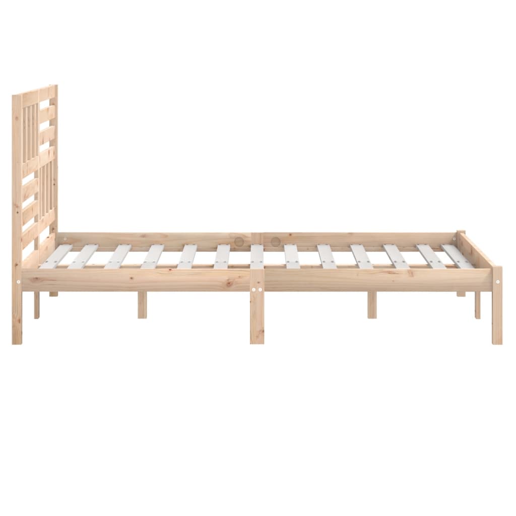 Maison Exclusive - Cama sem colchão 120x190 cm madeira de pinho maciça - 5