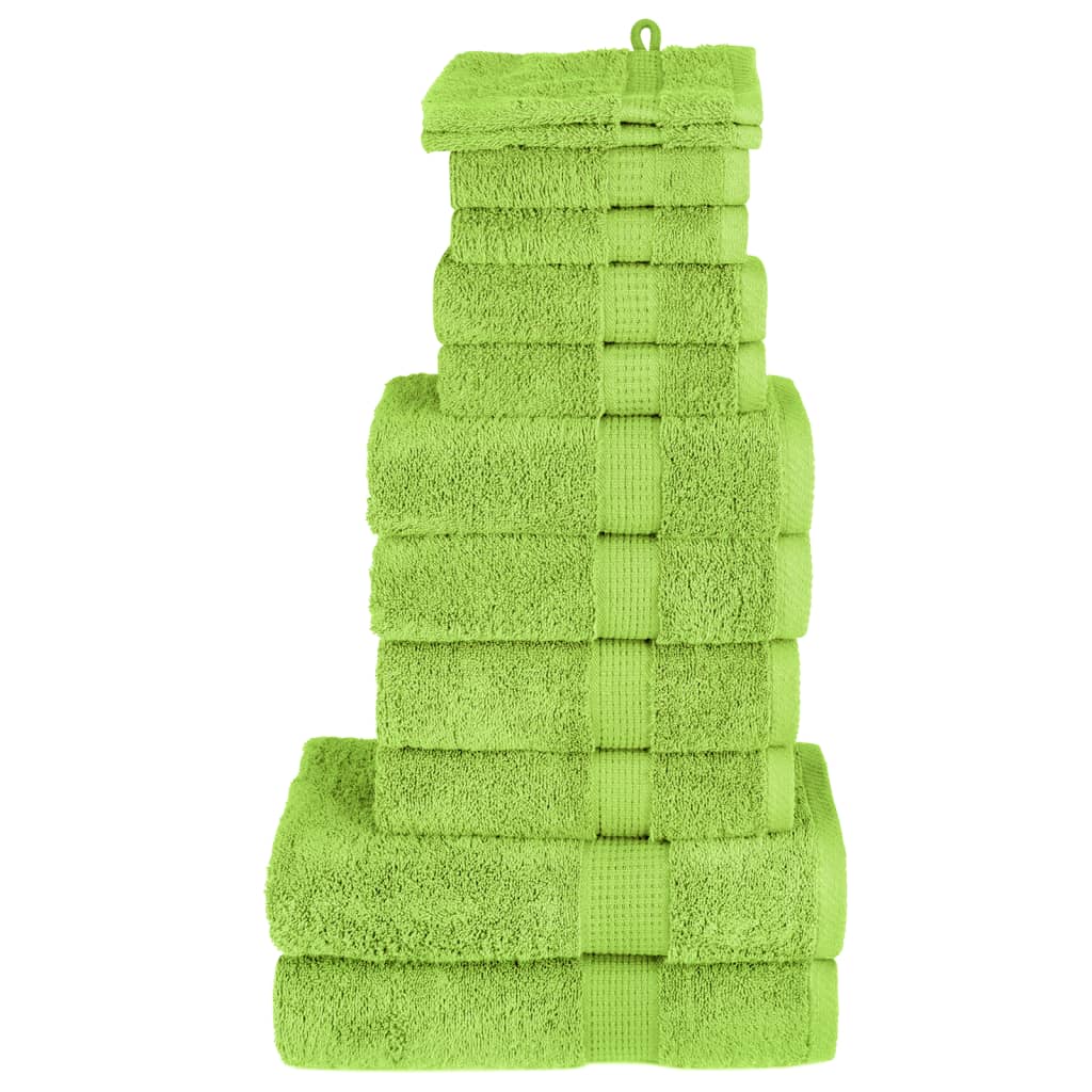 Lot De 4 Torchons Basic Terry Collection - 16x26 - Vert Foncé Uni - Neufs