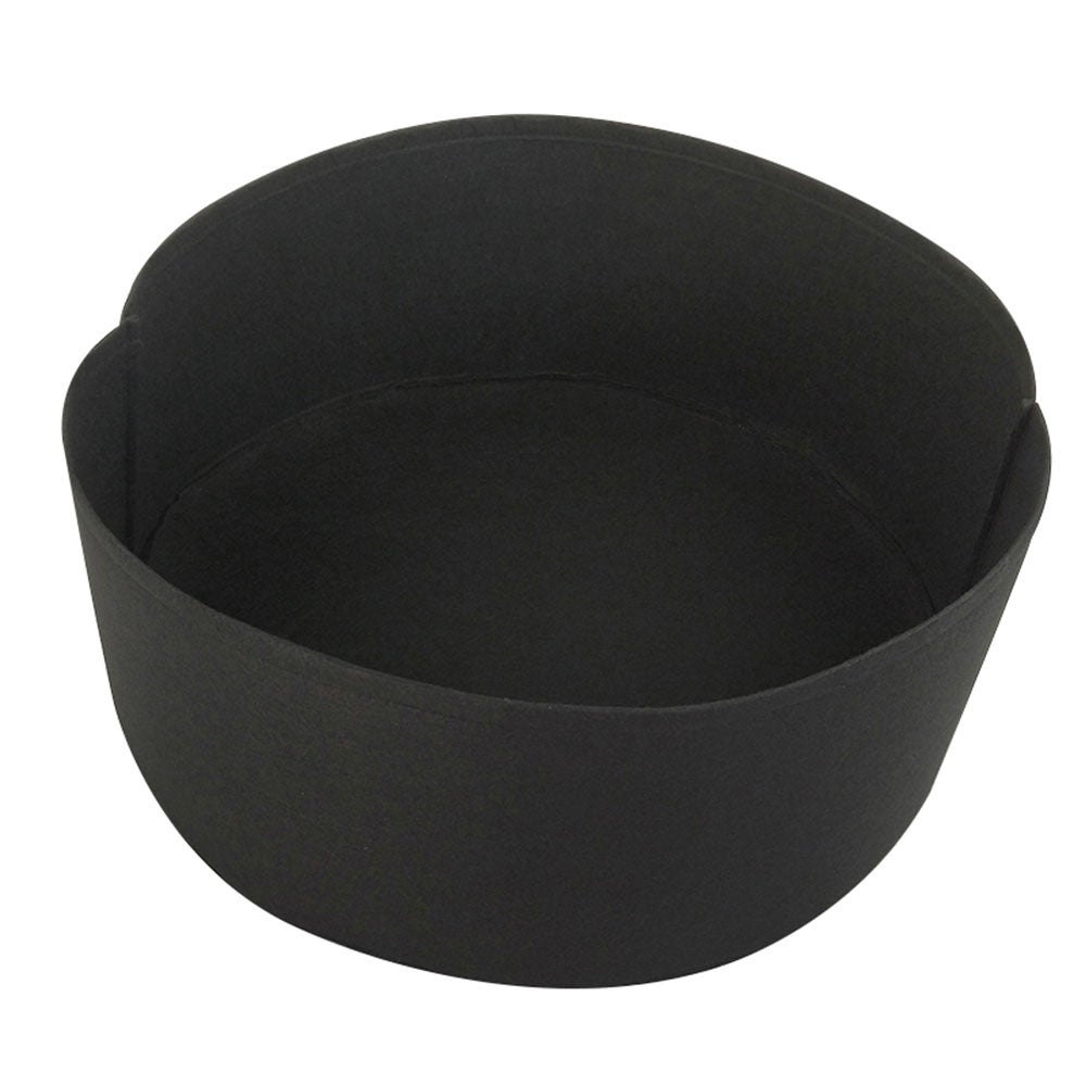 Filcowa torba do sadzenia, okrągłe i grube wiadro na rośliny odżywcze, do ogrodu kwiatowego, doniczka do sadzonek warzyw ogrodowych, 90x30cm, czarna