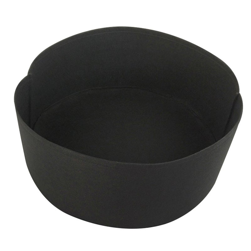 Filcowa torba do sadzenia, okrągłe i grube wiadro na rośliny odżywcze, do ogrodu kwiatowego, doniczka do sadzonek warzyw ogrodowych, 90x30cm, czarna