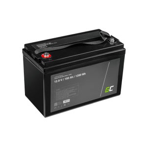 Batterie Lithium LiFePO4 12V 12Ah Green Cell CUBE - Légère, Sûre, Pour Camping-car, Solaire, Hors-réseau