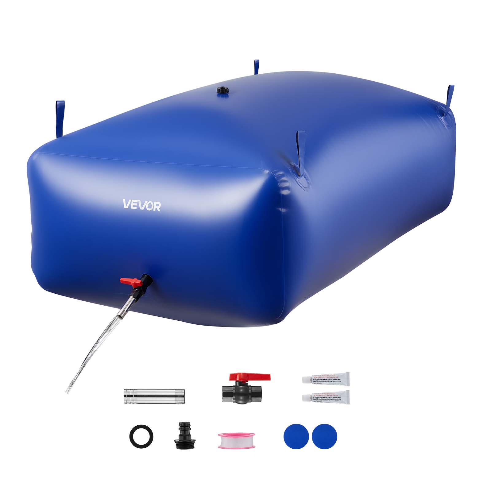 Zbiornik na Wodę Składany VEVOR 1000 L, Elastyczny Zbiornik PVC, Duża Pojemność, Ogród, Kemping, Awaryjne Zastosowania