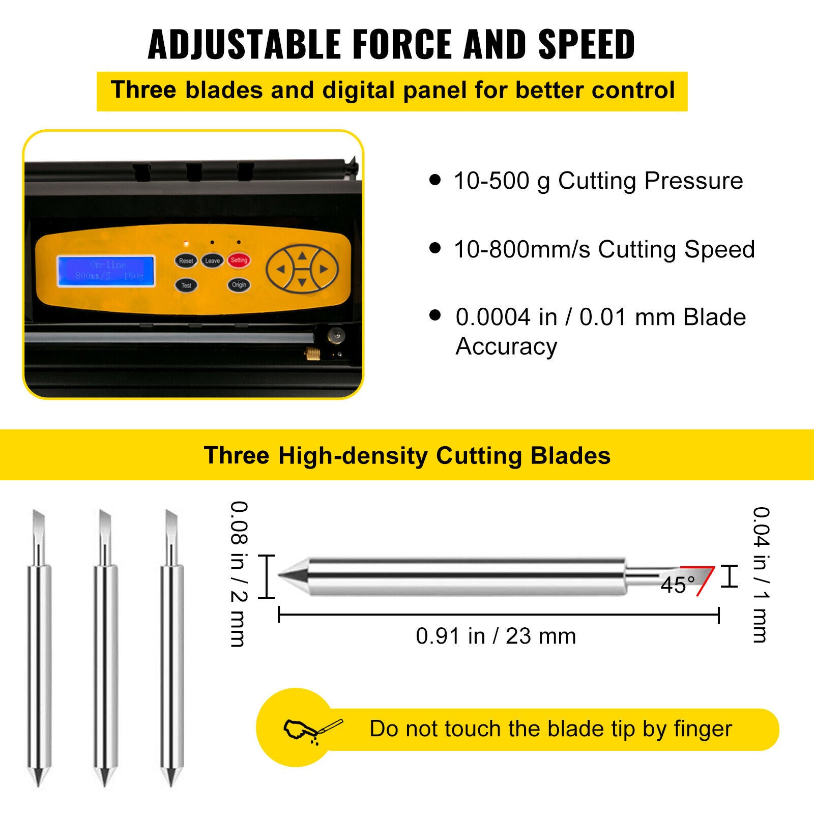 Plotter de Decoupe Vinyle VEVOR Traceur de Coupe 720 mm avec Logiciel SignMaster, Machine de Decoupe Vinyle Haute Precision Panneau Numerique - 4