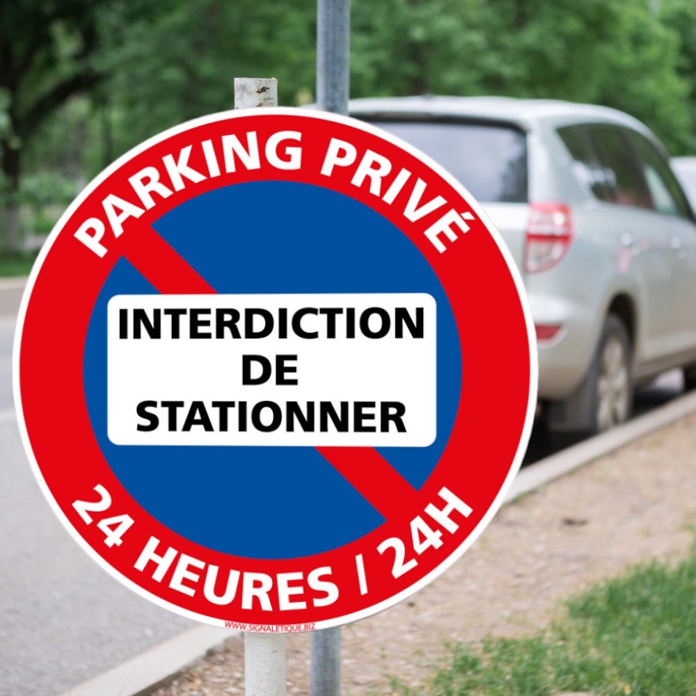 Panneau 'Propriété Privée Stationnement Interdit' 200x300 Mm - Signalétique PVC Pour Allée Ou Entrée