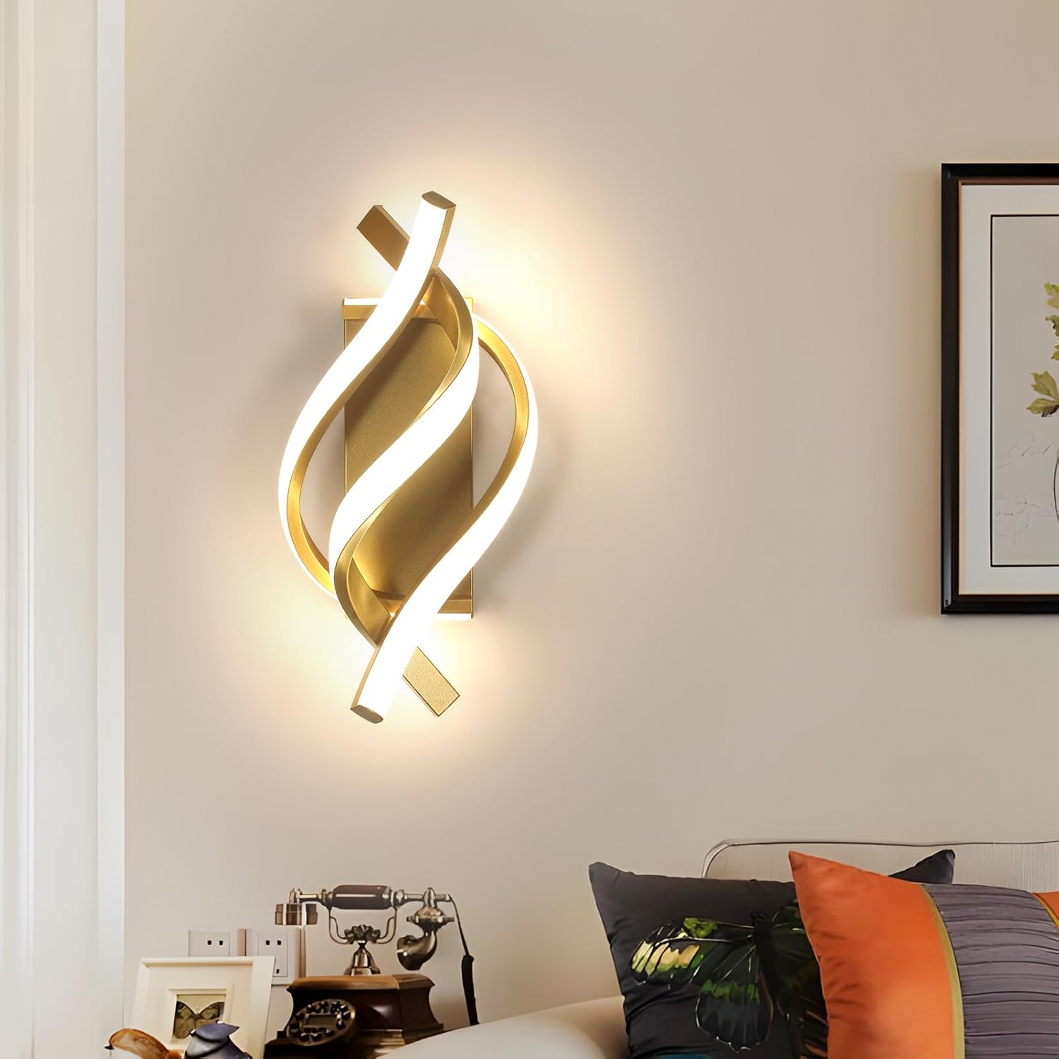 Led Lampe Murale Rectangulaire Simple Hôtel Salon Chambre Allée Chambre